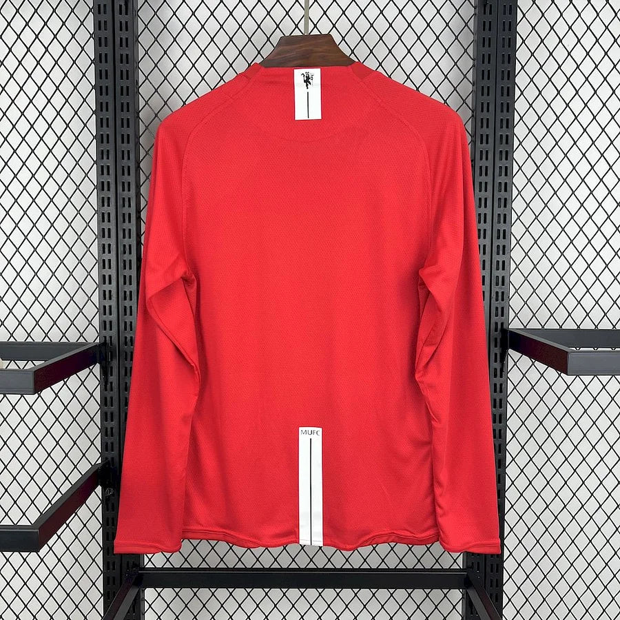 Manchester United maillot foot Retro 2007 2008 Manches Longues